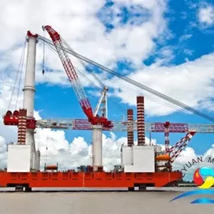 Vessel Electric Motor and Hydraulic Jack Up System Crane