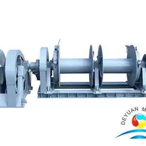 Marine Hydraulic Single Anchor Windlass With Double Drum