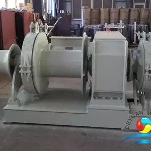 Approved Combined Single Drum Single Gypsy Anchor Windlass And Mooring Winch