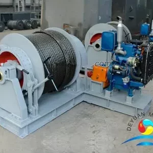 Diesel Engine Driven Marine Mooring Winch For Ship