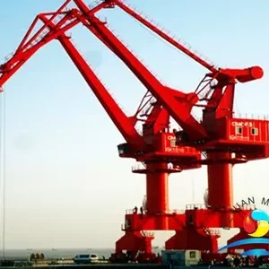 Double Jib Level Luffing Portal Jib Crane For Container Port