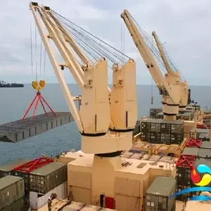 High Quality Hydrocylinder Luffing Crane For Vessel