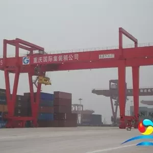 Electric Rail-Mounted Gantry Container loading and unloading Crane