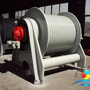 500KN Marine Single Drum Hydraulic Winch For Dredger