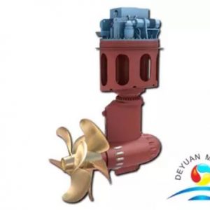 Azimuth Thruster with Contra-Rotating Propellers for Car Ferries