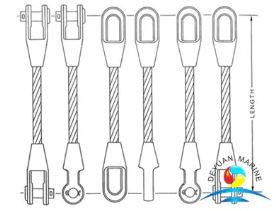 Galvanized Wire Rope Sling With Spelter Sockets For Lighting Hanging