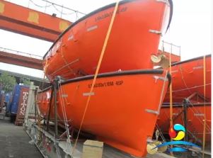 Fiberglass Open Type Lifeboat G.R.P Working Boat with Diesel Engine