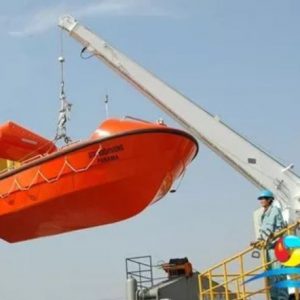 14KN-21KN Single Arm Slewing Davit For Liferaft And Rescue Boat With CCS Certificate